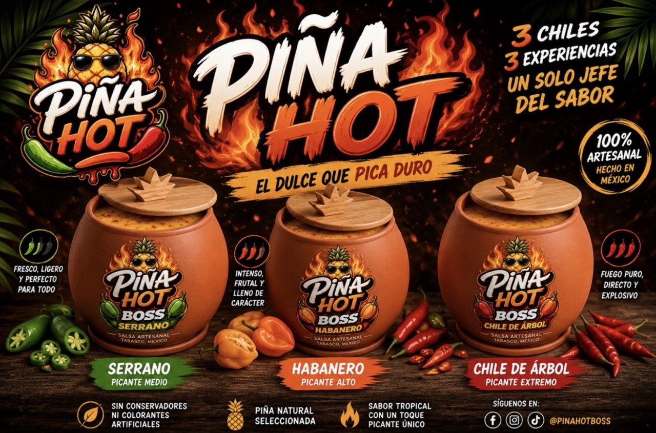Publicidad Piña Hot oscura
